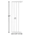 Midwest® Steel Pet Gate Extension For 39 Inch Tall Durable Gate, Lead-Free & Chew Proof, White image thumbnail 3