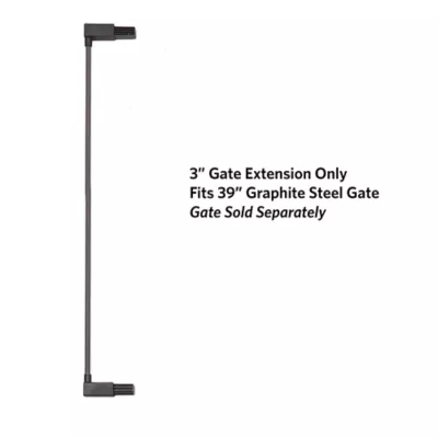 Midwest® Steel Pet Gate Extension For 39 Inch Tall Durable Gate, Lead-Free & Chew Proof, Graphite - Image 2