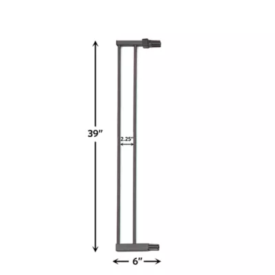 Midwest® Steel Pet Gate Extension For 39 Inch Tall Durable Gate, Lead-Free & Chew Proof, Graphite - Image 3