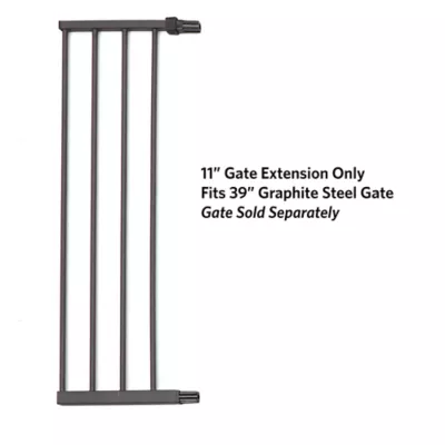 Midwest® Steel Pet Gate Extension For 39 Inch Tall Durable Gate, Lead-Free & Chew Proof, Graphite - Image 2