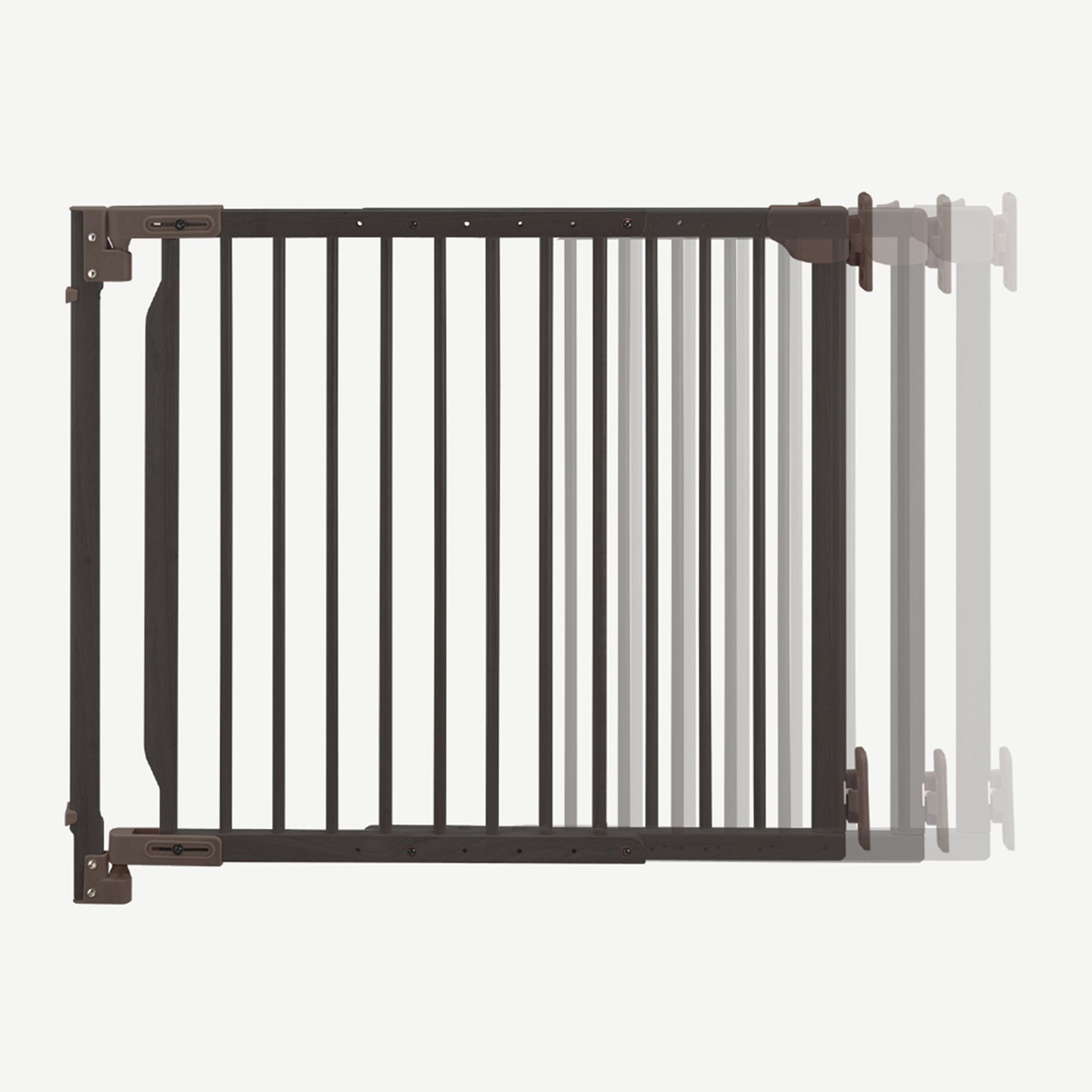 Richell Expandable Walk-Through Wooden Pet Gate, Requires Wall Attachment - thumbnail 3