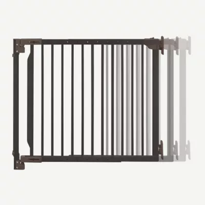 Richell Expandable Walk-Through Wooden Pet Gate, Requires Wall Attachment - Image 3