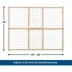 Midwest® Wire Mesh Pet Safety Gate W/ Wooden Gate, Expands 29-50 Inches Wide image thumbnail 4