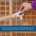 Midwest® Wire Mesh Pet Safety Gate W/ Wooden Gate, Expands 29-50 Inches Wide image thumbnail 6