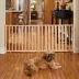 Miwest® Extra Wide Durable Wood Dog Gate, Stands 24" High, Expands 50-94 Inches image thumbnail 2