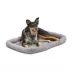 Midwest® QuietTime Deluxe Diamond Stitch Pet Bolster Bed, Machine Washable & Durable, Grey image thumbnail 1