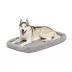 Midwest® QuietTime Deluxe Diamond Stitch Pet Bolster Bed, Machine Washable & Durable, Grey image thumbnail 1