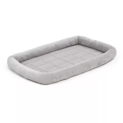 Midwest® QuietTime Deluxe Diamond Stitch Pet Bolster Bed, Machine Washable & Durable, Grey - Image 2