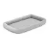 Midwest® QuietTime Deluxe Diamond Stitch Pet Bolster Bed, Machine Washable & Durable, Grey image thumbnail 2