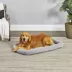 Midwest® QuietTime Deluxe Diamond Stitch Pet Bolster Bed, Machine Washable & Durable, Grey image thumbnail 3