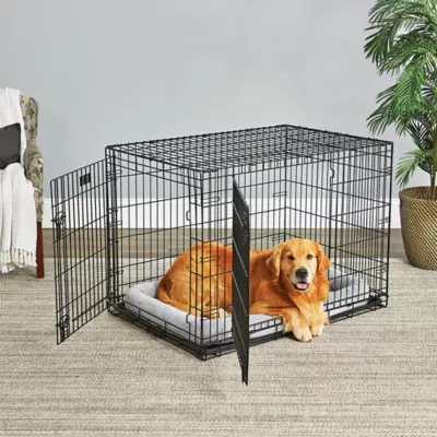 Midwest® QuietTime Deluxe Diamond Stitch Pet Bolster Bed, Machine Washable & Durable, Grey - Image 4