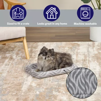 Midwest® QuietTime Deluxe Wave Bolster Bed For Pets, Machine Washable & Dryable, Gray - Image 3