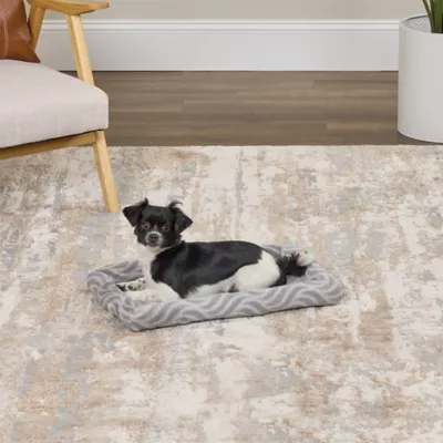Midwest® QuietTime Deluxe Wave Bolster Bed For Pets, Machine Washable & Dryable, Gray - Image 3