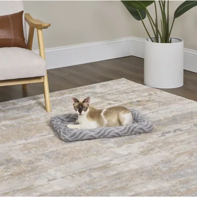 Midwest® QuietTime Deluxe Wave Bolster Bed For Pets, Machine Washable & Dryable, Gray - Image 4