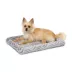 Midwest® QuietTime Deluxe Wave Bolster Bed For Pets, Machine Washable & Dryable, Gray image thumbnail 1