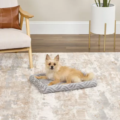 Midwest® QuietTime Deluxe Wave Bolster Bed For Pets, Machine Washable & Dryable, Gray - Image 3