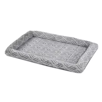 Midwest® QuietTime Deluxe Wave Bolster Bed For Pets, Machine Washable & Dryable, Gray - Image 2