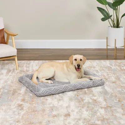 Midwest® QuietTime Deluxe Wave Bolster Bed For Pets, Machine Washable & Dryable, Gray - Image 3