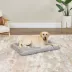 Midwest® QuietTime Deluxe Wave Bolster Bed For Pets, Machine Washable & Dryable, Gray image thumbnail 3