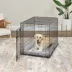 Midwest® QuietTime Deluxe Wave Bolster Bed For Pets, Machine Washable & Dryable, Gray image thumbnail 4