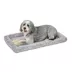 Midwest® QuietTime Deluxe Wave Bolster Bed For Pets, Machine Washable & Dryable, Gray image thumbnail 1