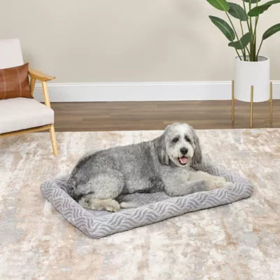 Midwest® QuietTime Deluxe Wave Bolster Bed For Pets, Machine Washable & Dryable, Gray - Image 3