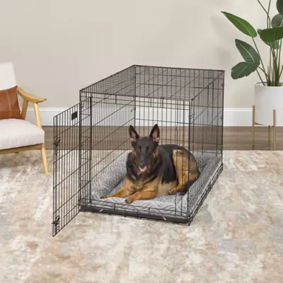 Midwest® QuietTime Deluxe Wave Bolster Bed For Pets, Machine Washable & Dryable, Gray - Image 4