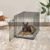 Midwest® QuietTime Deluxe Wave Bolster Bed For Pets, Machine Washable & Dryable, Gray image thumbnail 4
