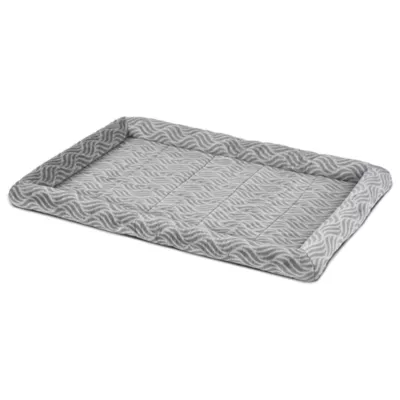 Midwest® QuietTime Deluxe Wave Bolster Bed For Pets, Machine Washable & Dryable, Gray - Image 2