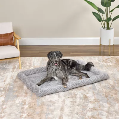 Midwest® QuietTime Deluxe Wave Bolster Bed For Pets, Machine Washable & Dryable, Gray - Image 3