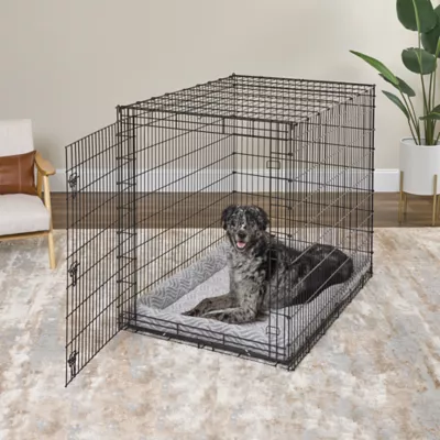Midwest® QuietTime Deluxe Wave Bolster Bed For Pets, Machine Washable & Dryable, Gray - Image 4