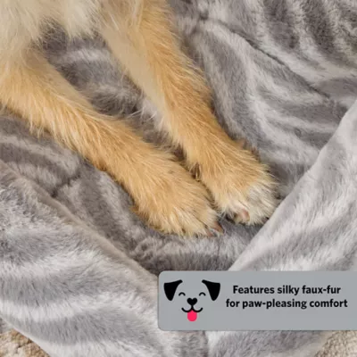 Midwest® QuietTime Deluxe Wave Bolster Bed For Pets, Machine Washable & Dryable, Gray - Image 6