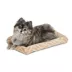 Midwest® QuietTime Deluxe Wave Bolster Bed For Pets, Machine Washable & Dryable, Tan image thumbnail 1