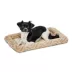 Midwest® QuietTime Deluxe Wave Bolster Bed For Pets, Machine Washable & Dryable, Tan image thumbnail 1