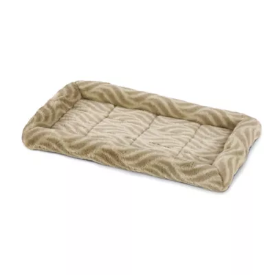 Midwest® QuietTime Deluxe Wave Bolster Bed For Pets, Machine Washable & Dryable, Tan - Image 2