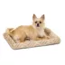 Midwest® QuietTime Deluxe Wave Bolster Bed For Pets, Machine Washable & Dryable, Tan image thumbnail 1
