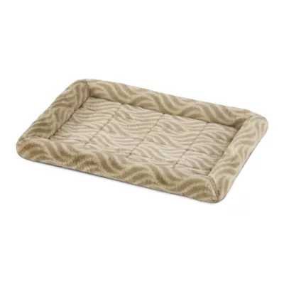 Midwest® QuietTime Deluxe Wave Bolster Bed For Pets, Machine Washable & Dryable, Tan - Image 2
