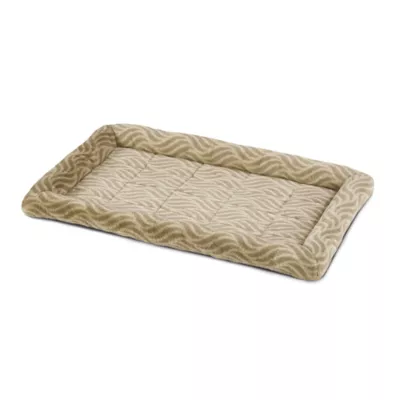 Midwest® QuietTime Deluxe Wave Bolster Bed For Pets, Machine Washable & Dryable, Tan - Image 2