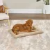 Midwest® QuietTime Deluxe Wave Bolster Bed For Pets, Machine Washable & Dryable, Tan image thumbnail 3