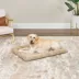 Midwest® QuietTime Deluxe Wave Bolster Bed For Pets, Machine Washable & Dryable, Tan image thumbnail 3