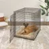 Midwest® QuietTime Deluxe Wave Bolster Bed For Pets, Machine Washable & Dryable, Tan image thumbnail 4