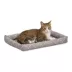 Midwest® QuietTime Ashton Bolster Bed For Pets, Machine Washable & Dryable, Gray image thumbnail 1