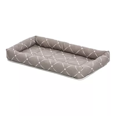 Midwest® QuietTime Ashton Bolster Bed For Pets, Machine Washable & Dryable, Gray - Image 2