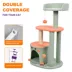 GOOPAWS Faux Fur Cat Tree Tower with Top Perch, 34 Inch image thumbnail 3