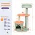 GOOPAWS Faux Fur Cat Tree Tower with Top Perch, 34 Inch image thumbnail 6