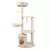 GOOPAWS Faux Fur Cat Tree Tower with Top Perch, 59 Inch image thumbnail 1