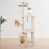 GOOPAWS Faux Fur Cat Tree Tower with Top Perch, 59 Inch image thumbnail 7