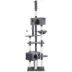 PawHut 91"-98" Floor to Ceiling Cat Tree with 2 Condos, Hammock and Sisal Scratching Posts image thumbnail 1