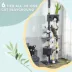 PawHut 91"-98" Floor to Ceiling Cat Tree with 2 Condos, Hammock and Sisal Scratching Posts image thumbnail 6