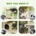 PawHut 54" Cat Tree, Multi-Level Cat Tower with Scratching Posts, Cat Condos, Bed, Platforms image thumbnail 6
